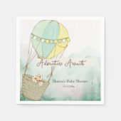 Adventure Awaits Hot Air Balloon Serviette (Vorderseite)