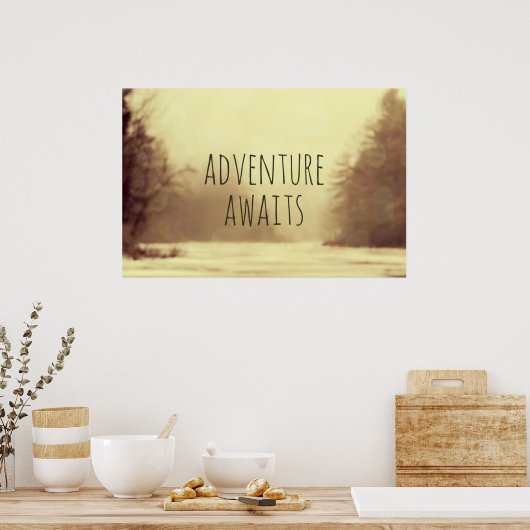 Adventure Awaits II Poster (Küche)