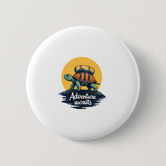 Adventure Awaits is Hiking Adventures is Outdoor A Button (Vorderseite)
