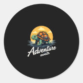 Adventure Awaits is Hiking Adventures is Outdoor A Runder Aufkleber (Vorderseite)