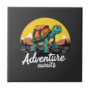 Adventure Awaits ist Wanderabenteuer ist Outdoor A Fliese