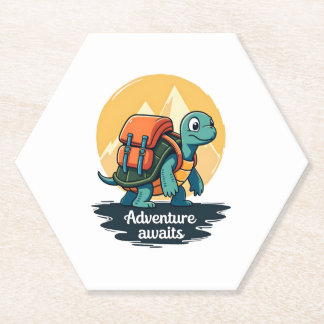 Adventure Awaits ist Wanderabenteuer ist Outdoor A Untersetzer