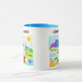 Adventure Awaits Kids Treasure Map Design Tasse (Zentrum)