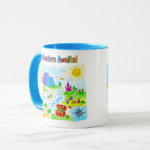 Adventure Awaits Kids Treasure Map Design Tasse (Vorderseite Links)