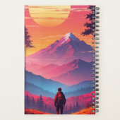 Adventure Awaits: Landschaftliches Mountain Notebo Planer (Rückseite)