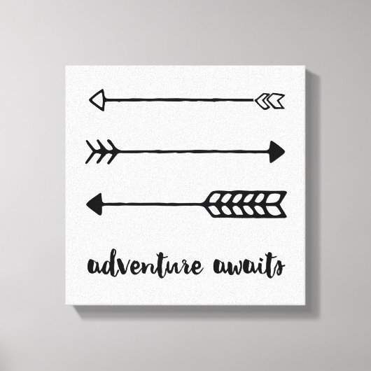 Adventure Awaits Leinwand (Vorderseite)