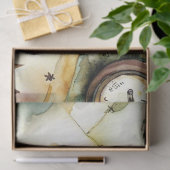 "Adventure Awaits: Maps & Travel" Seidenpapier (Geschenk)