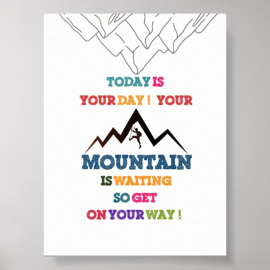 Adventure Awaits - Motivierend Kids Poster! Poster (Vorne)