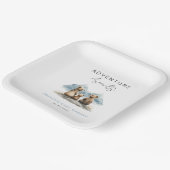 Adventure Awaits Mountains Baby Shower Party Pappteller (Gewinkelt)