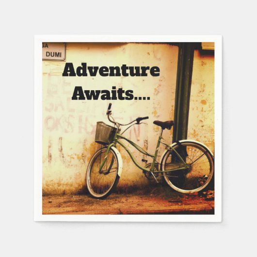 Adventure Awaits Napkins Serviette (Vorderseite)