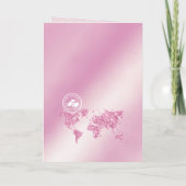 Adventure Awaits Passport Map Brautparty Einladung (Rückseite)