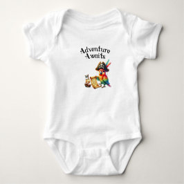 Adventure Awaits Pirate Parrot Baby Strampler