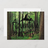 Adventure Awaits Postcard Postkarte (Vorne/Hinten)