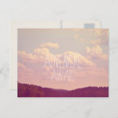 Adventure Awaits Postcard Postkarte (Vorne/Hinten)