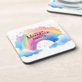 Adventure Awaits Rainbow Getränkeuntersetzer (Linke Seite)