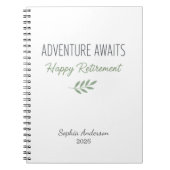 Adventure Awaits Retirement Personalized Notizblock (Vorderseite)