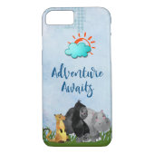 Adventure Awaits Safari Jungle Tier Case-Mate iPhone Hülle (Rückseite)