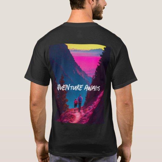 Adventure Awaits T Shirt (Rückseite)
