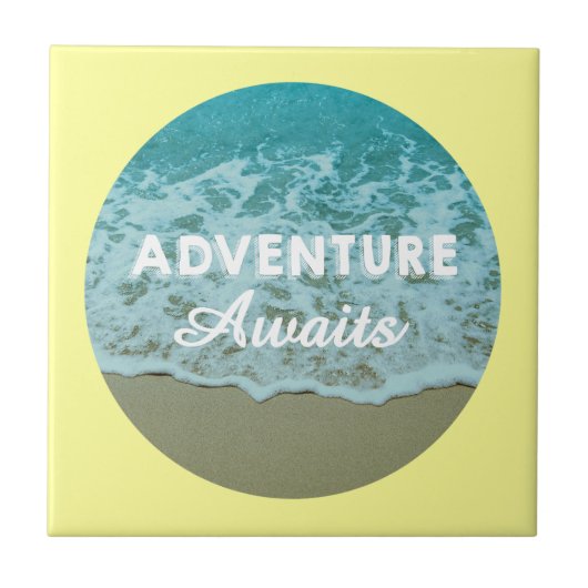 Adventure Awaits Tile Fliese (Vorderseite)
