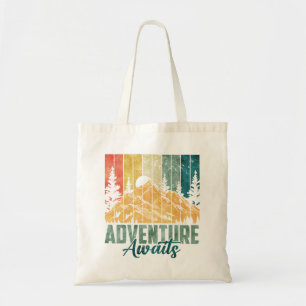 "Adventure Awaits" Tote Bag Tragetasche