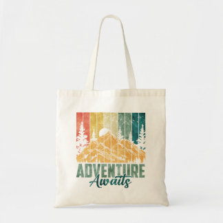 "Adventure Awaits" Tote Bag Tragetasche