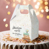 Adventure Awaits Travel Gold Confetti Baby Shower Geschenkschachtel