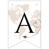 Adventure Awaits TRAVEL Weltkarte Abschluss Wimpelkette (Erste Fahne)