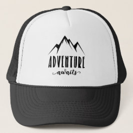 Adventure Awaits Trucker Hat Truckerkappe