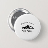 Adventure Awaits Vacation Travel New Mexico Button (Vorne & Hinten)