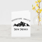Adventure Awaits Vacation Travel New Mexico Karte (Gelbe Blume)