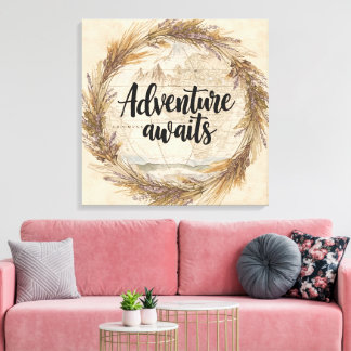 Adventure Awaits Wall Art | Travel and Wanderlust  Leinwanddruck