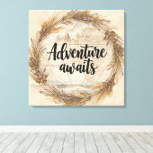 Adventure Awaits Wall Art | Travel and Wanderlust  Leinwanddruck (Insitu (Holzboden))