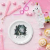 Adventure Awaits Wild Nature Camping Party Pappteller (Party)