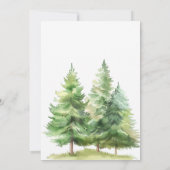 Adventure Awaits Woodland Baby Shower Einladung (Rückseite)