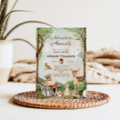 Adventure Awaits Woodland Baby Shower Forest Einladung