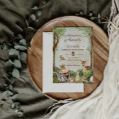 Adventure Awaits Woodland Baby Shower Forest Einladung