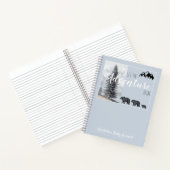 Adventure Awaits Woodland Bear Baby Journal Notizblock (Innenseite)