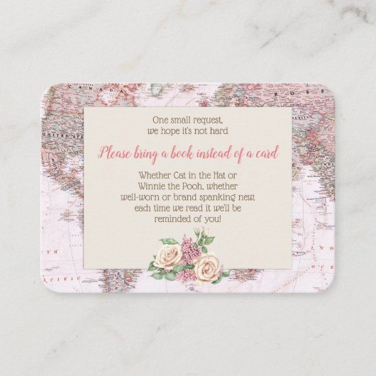 Adventure Awaits World Map Book Request Begleitkarte (Vorderseite)