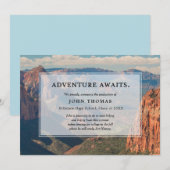 Adventure Awarits Mountain, Abschluss Ankündigung (Vorne/Hinten)