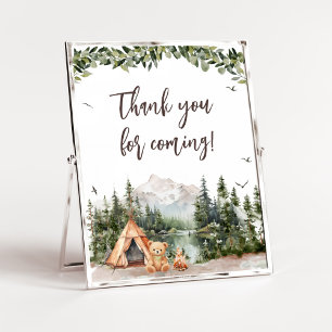 Adventure Awarits Mountain Danke für Ihr Kommen Poster