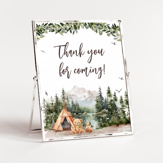 Adventure Awarits Mountain Danke für Ihr Kommen Poster