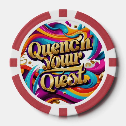 "Adventure Awarits You" Pokerchips (Vorderseite)