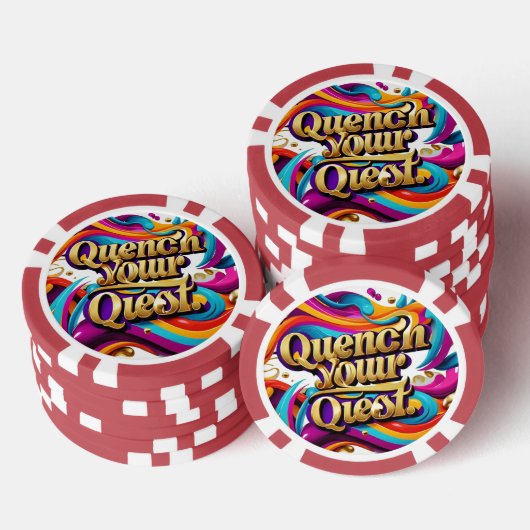 "Adventure Awarits You" Pokerchips (Stapel)