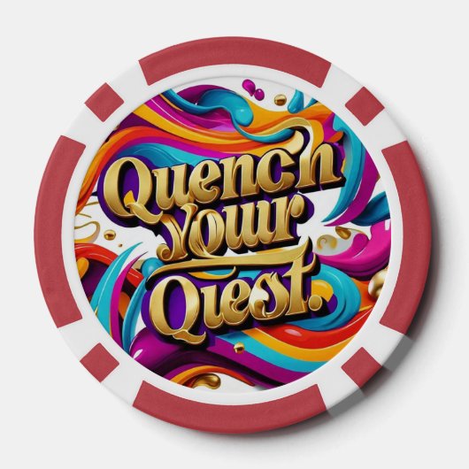 "Adventure Awarits You" Pokerchips (Rückseite)