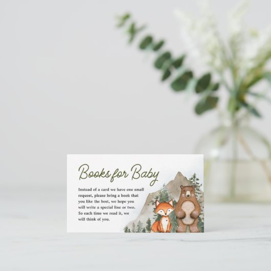 Adventure Awars Woodland Books for Baby Begleitkarte (Stehend Vorderseite)