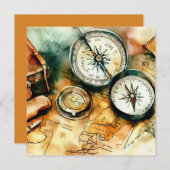 Adventure Awarts:Explorers' Edition, eine Babydusc Einladung (Vorne/Hinten)