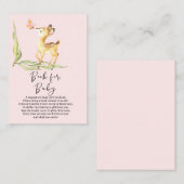 Adventure Baby Deer Babydusche buchen Begleitkarte (Vorne/Hinten)