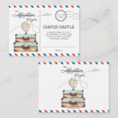 Adventure Baby Dusche Reiseschwuler Begleitkarte (Vorne/Hinten)