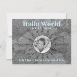 Adventure Baby Foto Ankündigung