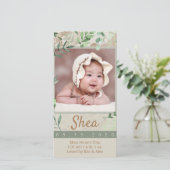 Adventure Baby Foto Ankündigung (Stehend Vorderseite)